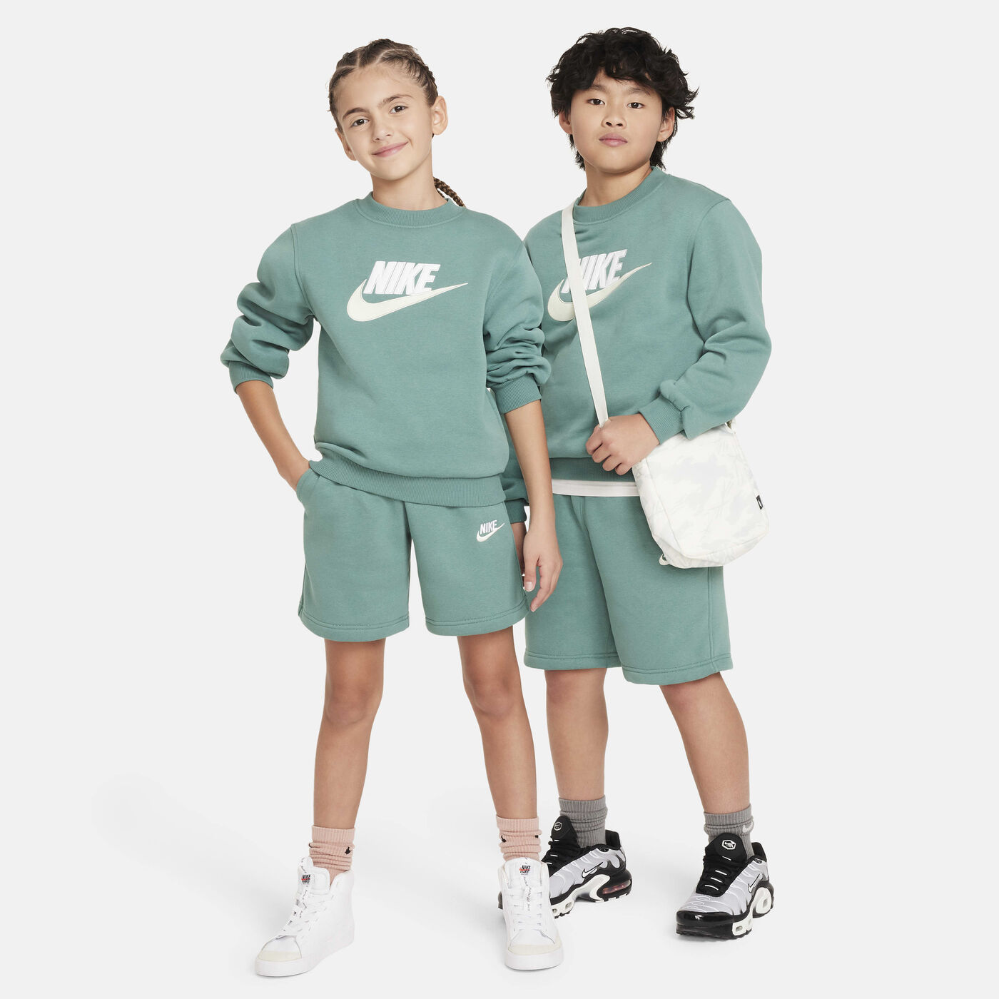 Kids' Sportswear Club Fleece Tracksuit Shorts Set