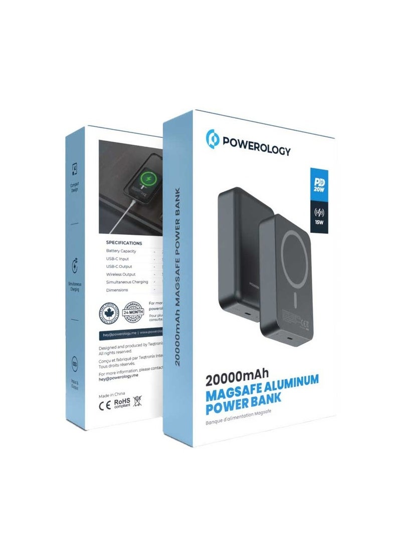 20000 mAh 20W PD & 15W Magsafe Powerbank