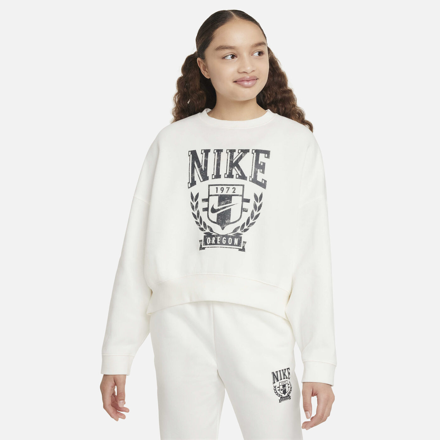 Kids' Sportswear Oversized Fleece Sweatshirt