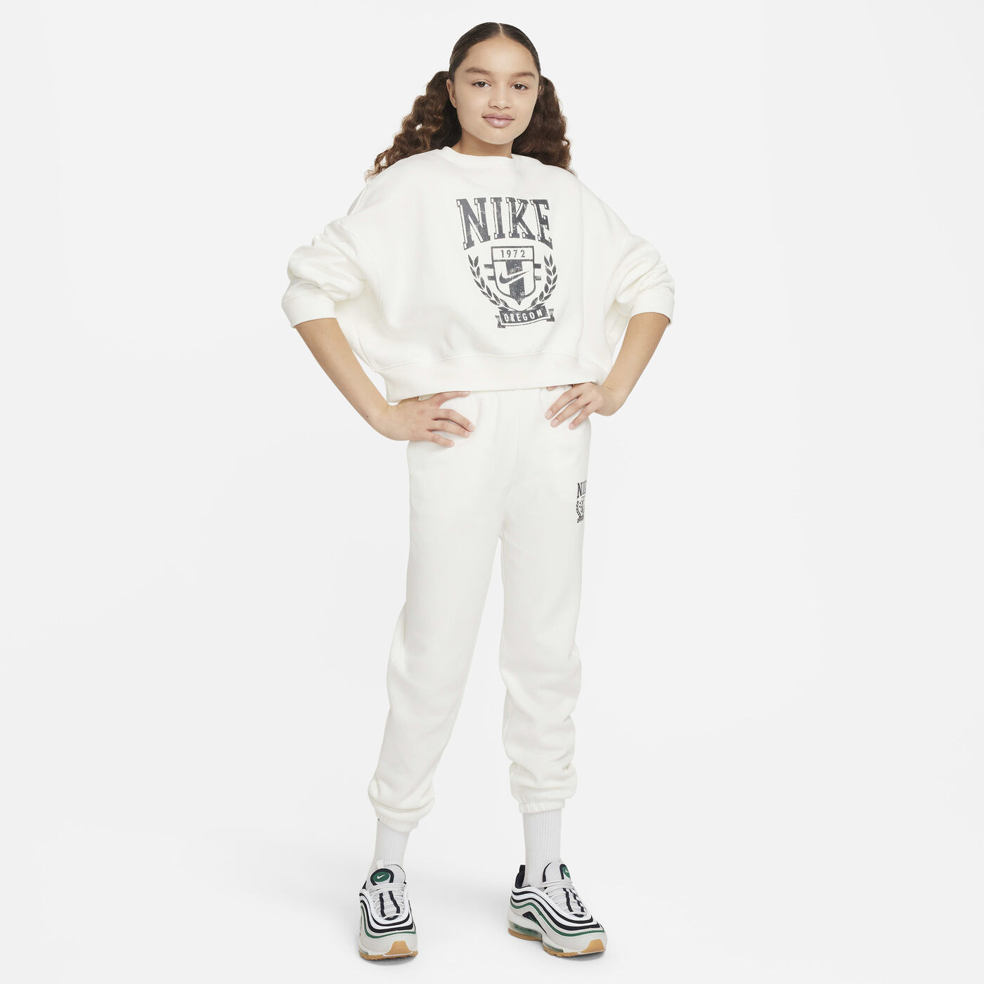 Kids' Sportswear Oversized Fleece Sweatshirt