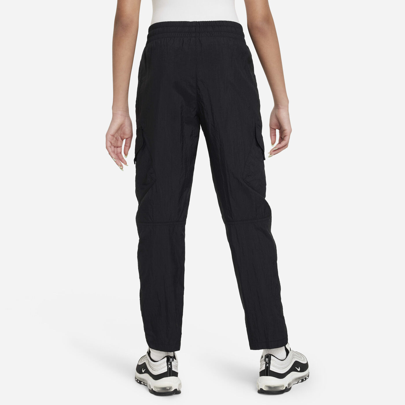 Kids' Sportswear High-Waisted Cargo Trousers