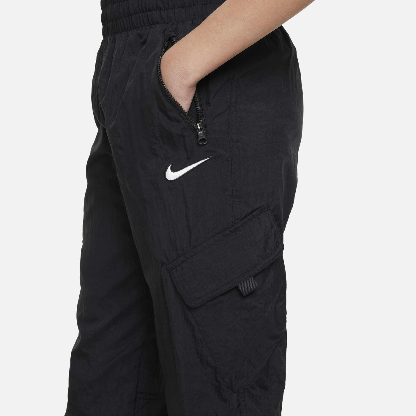 Kids' Sportswear High-Waisted Cargo Trousers