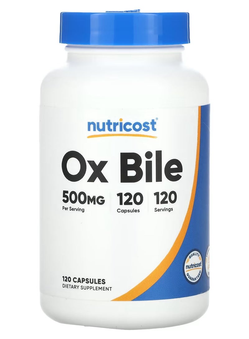 Nutricost Ox Bile 120 Capsules 120 Serving