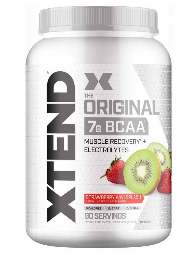 Xtend The Original 7G BCAA Muscle Recovery + Electrolytes, Strawberry Kiwi Splash  Flavor - 90 Servings