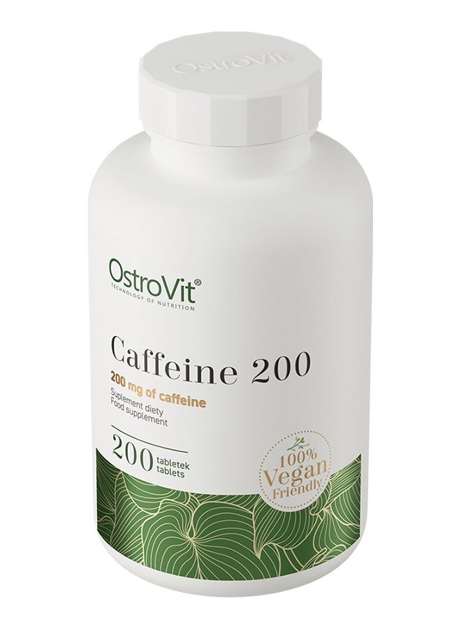 Caffeine 200 mg  200 Tablets - Boost Your Energy and Focus