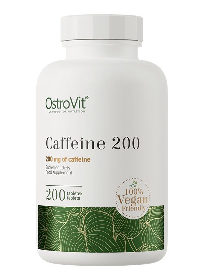 Caffeine 200 mg  200 Tablets - Boost Your Energy and Focus