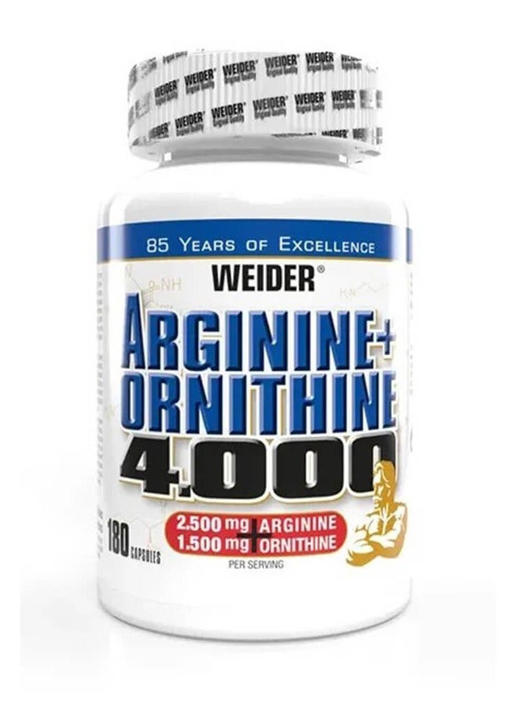 Weider Arginine+Ornithine 4000, 180 Caps