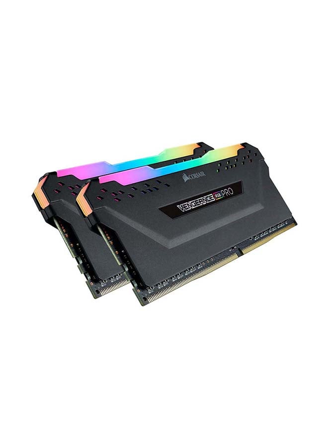 VENGEANCE RGB PRO DDR4 16GB (2x8GB) 3600MHz CL18 Intel XMP 2.0 iCUE Compatible Computer Memory (CMW16GX4M2D3600C18) Black