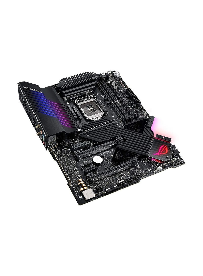 ROG MAXIMUS XII APEX (INTEL Z490) (WiFi 6) LGA 1200 Intel Z490 SATA 6Gb/s ATX Intel Motherboard (16 Power Stages, DDR4 4800, Intel 2.5Gb LAN, DIMM.2, USB 3.2 Gen 2 and Aura Sync RGB)