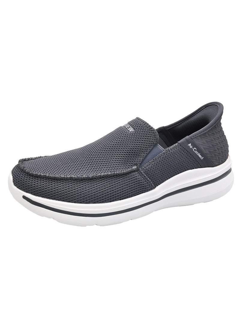 SKY VIEW Men's Slip-ins Loafer Smooth Step Hands Free Shoes Flats Comfortable And Light-Weight Slip On Walking Shoes For Men