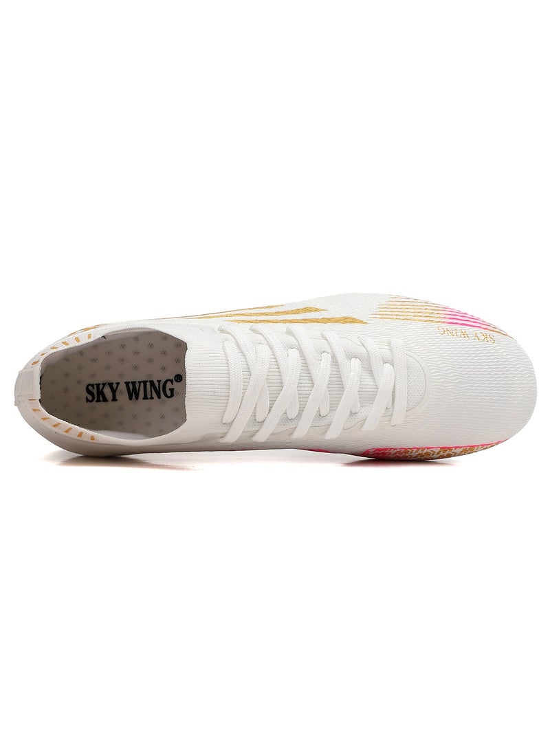 SKY WING Soccer Shoes For Men and Women Cleats Professional Low Top Breathable Training Football Shoes Unisex Indoor Outdoor Sneakers