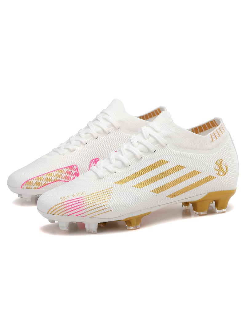 SKY WING Soccer Shoes For Men and Women Cleats Professional Low Top Breathable Training Football Shoes Unisex Indoor Outdoor Sneakers