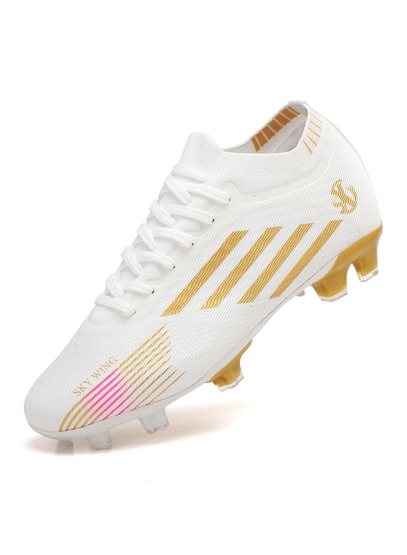 SKY WING Soccer Shoes For Men and Women Cleats Professional Low Top Breathable Training Football Shoes Unisex Indoor Outdoor Sneakers