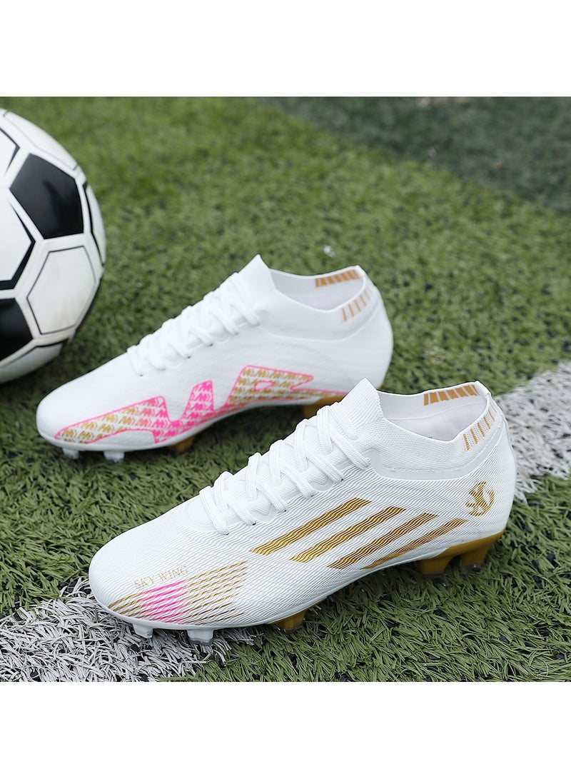 SKY WING Soccer Shoes For Men and Women Cleats Professional Low Top Breathable Training Football Shoes Unisex Indoor Outdoor Sneakers