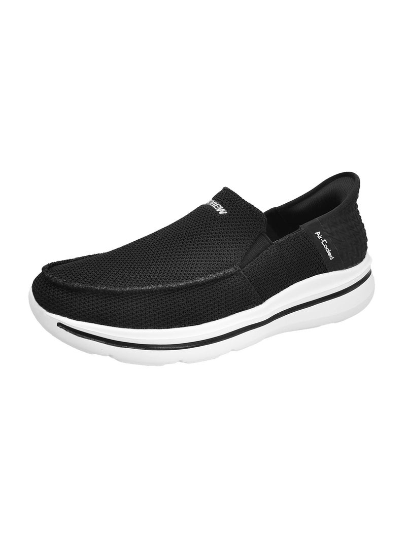 SKY VIEW Men's Slip-ins Loafer Smooth Step Hands Free Shoes Flats Comfortable And Light-Weight Slip On Walking Shoes For Men