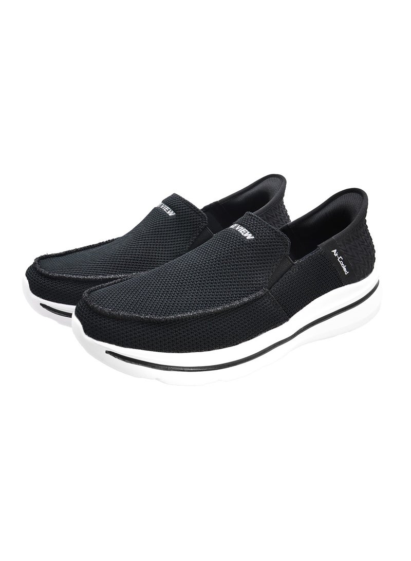 SKY VIEW Men's Slip-ins Loafer Smooth Step Hands Free Shoes Flats Comfortable And Light-Weight Slip On Walking Shoes For Men