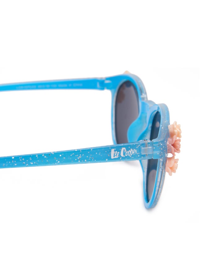 Girls' Polarized Sunglasses Blue Frame Blue Lens - 46mm Lens - LCK107C03