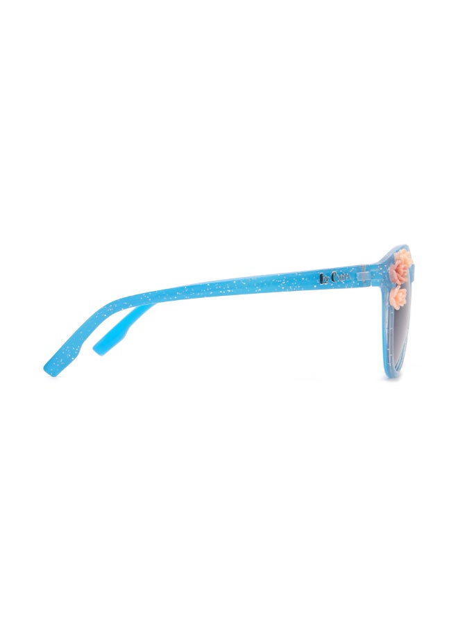 Girls' Polarized Sunglasses Blue Frame Blue Lens - 46mm Lens - LCK107C03