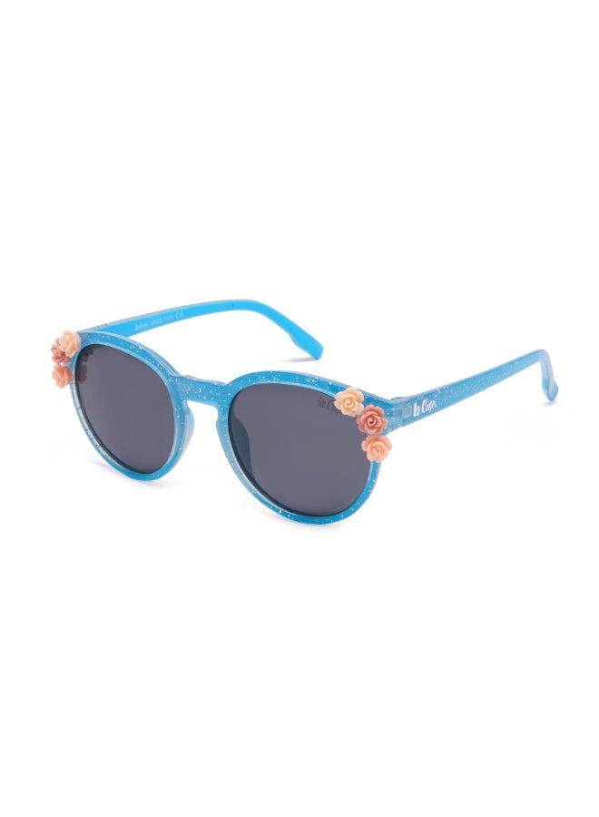 Girls' Polarized Sunglasses Blue Frame Blue Lens - 46mm Lens - LCK107C03