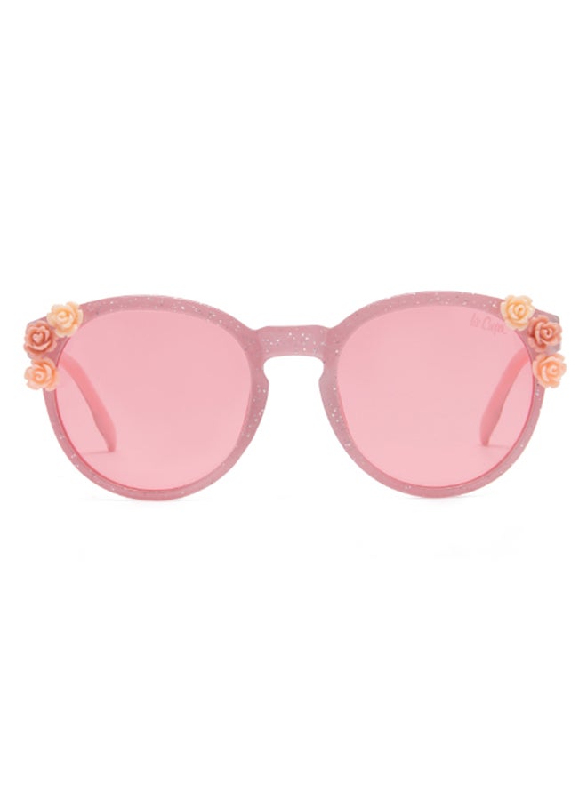 Girls' Polarized Sunglasses Pink Frame Pink Lens - 46mm Lens - LCK107C01