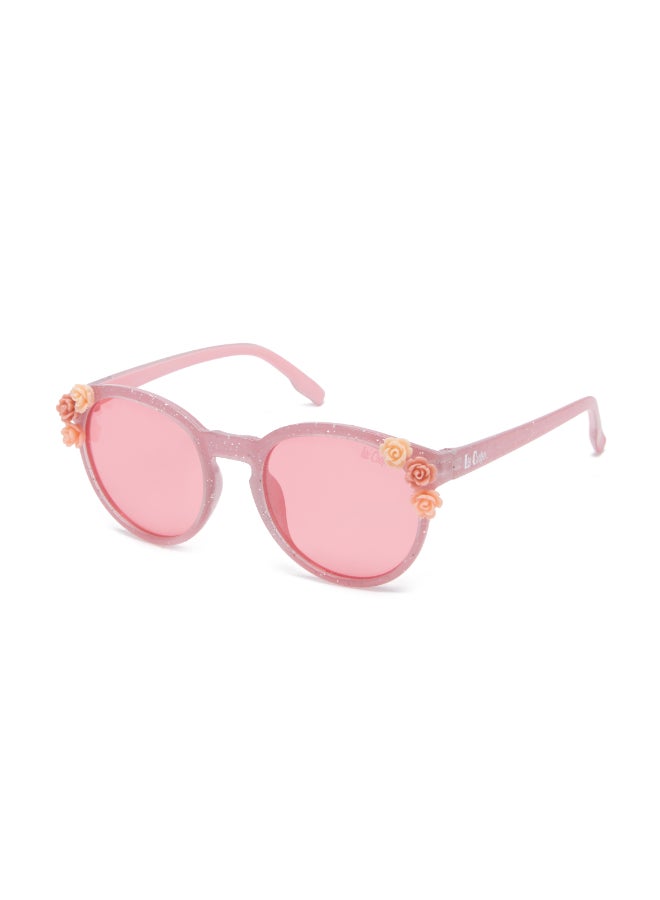 Girls' Polarized Sunglasses Pink Frame Pink Lens - 46mm Lens - LCK107C01