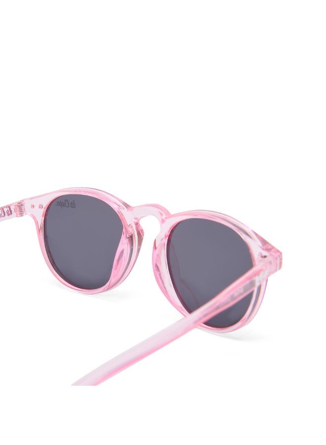 Girls' Polarized Sunglasses Pink Frame Grey Lens - 45mm Lens - LCK112C01