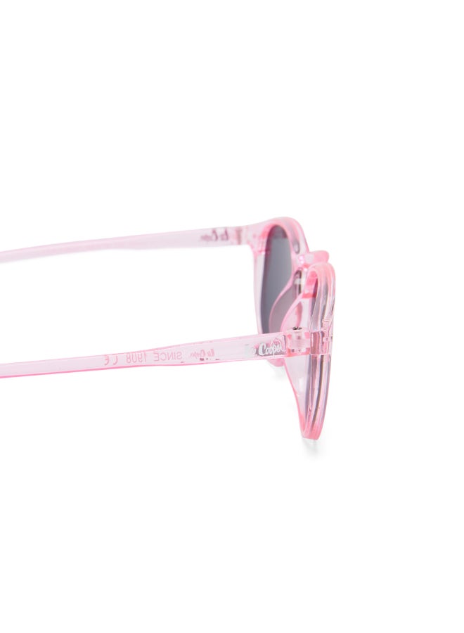 Girls' Polarized Sunglasses Pink Frame Grey Lens - 45mm Lens - LCK112C01