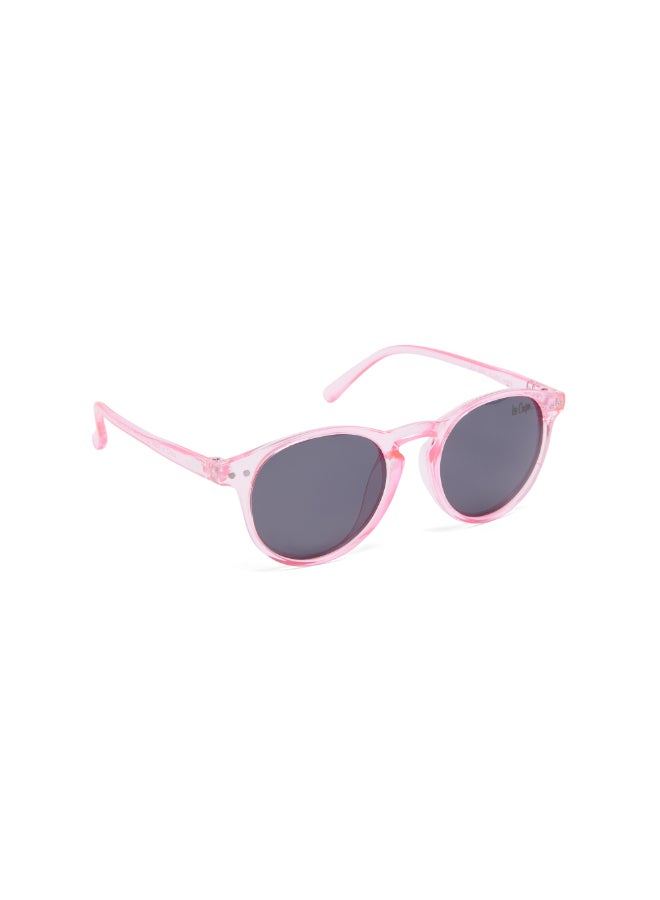 Girls' Polarized Sunglasses Pink Frame Grey Lens - 45mm Lens - LCK112C01