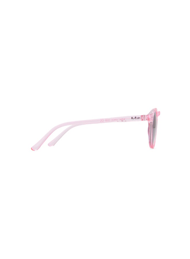 Girls' Polarized Sunglasses Pink Frame Grey Lens - 45mm Lens - LCK112C01