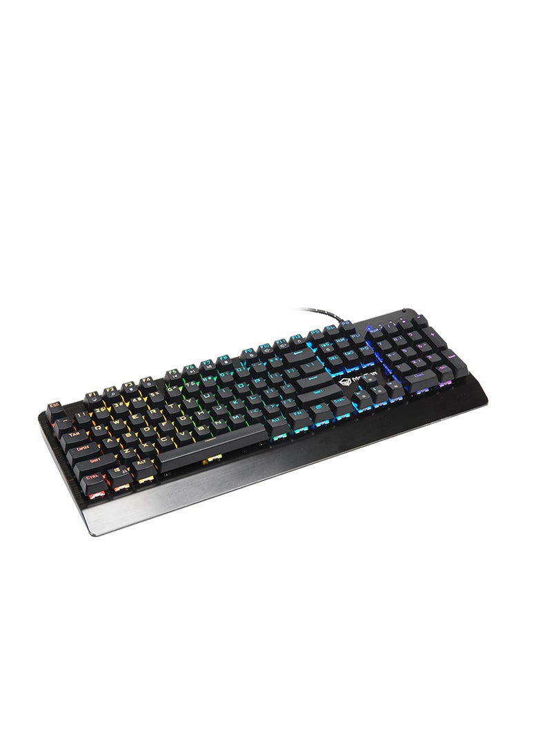 MT-MK01 Mechanical Gaming Keyboard 12 Multimedia Shortcuts Keys With RGB LED Backlit Wired Anti-Ghosting Mechanical Keyboard For Windows And Mac