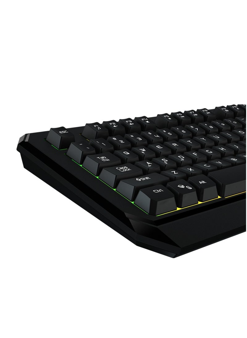 MT-K9320 Gaming Keyboard 12 Multimedia Shortcuts Keys With LED Backlight Brightness Adjustable Wired Anti-Ghosting Waterproof Keyboard For Windows And Mac