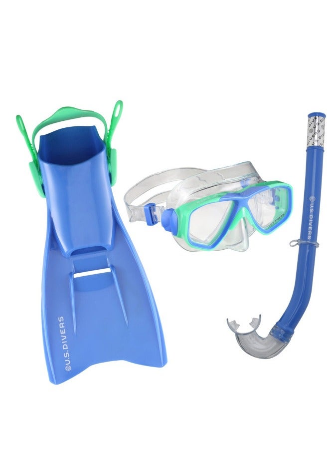 U.S. Divers Tiki Junior Snorkelling Set Blue Small/Medium
