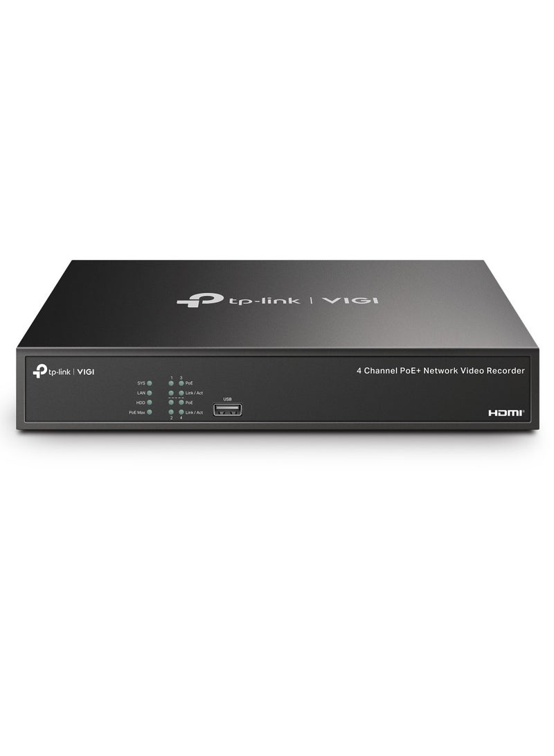 VIGI NVR1004H-4P VIGI 4 Channel PoE+ Network Video Recorder