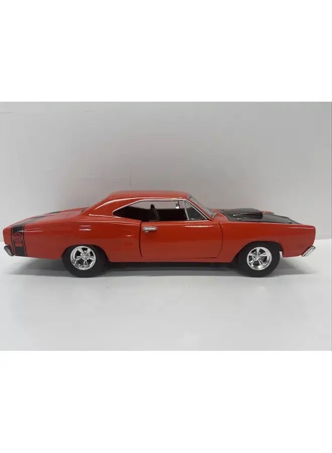 1/24 Scale 1969 Dodge Coronet Super Bee Diecast Model Car Red Muscle Car Replica