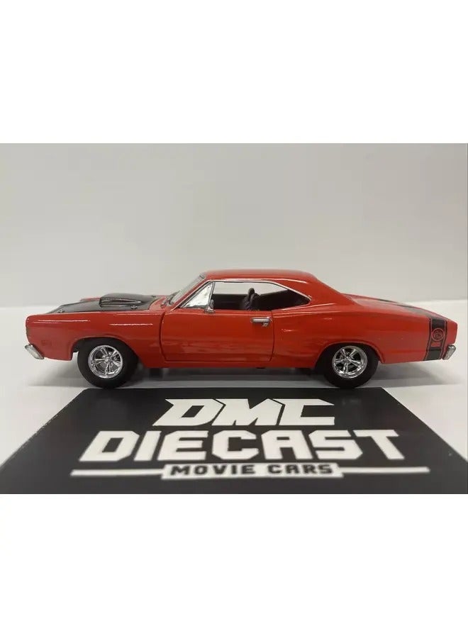 1/24 Scale 1969 Dodge Coronet Super Bee Diecast Model Car Red Muscle Car Replica