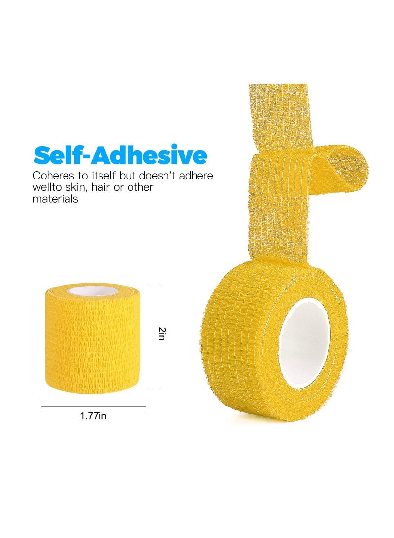 8 Rolls Of Adhesive Bandage Self-Adhesive Non-Woven Fabric Sports Bandage