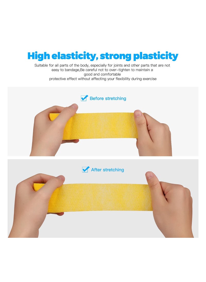 8 Rolls Of Adhesive Bandage Self-Adhesive Non-Woven Fabric Sports Bandage