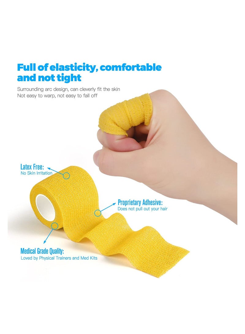 8 Rolls Of Adhesive Bandage Self-Adhesive Non-Woven Fabric Sports Bandage