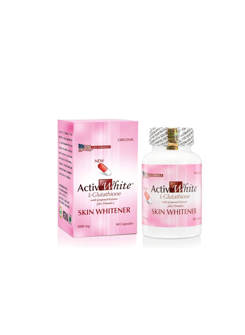Active White L Glutathione For Glowing Skin - 60 Capsule
