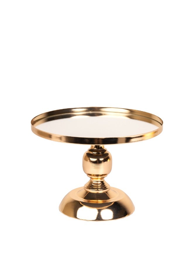 Mirror Tray on Metal Stand - Sleek Design for Home Décor, Display, or Serving