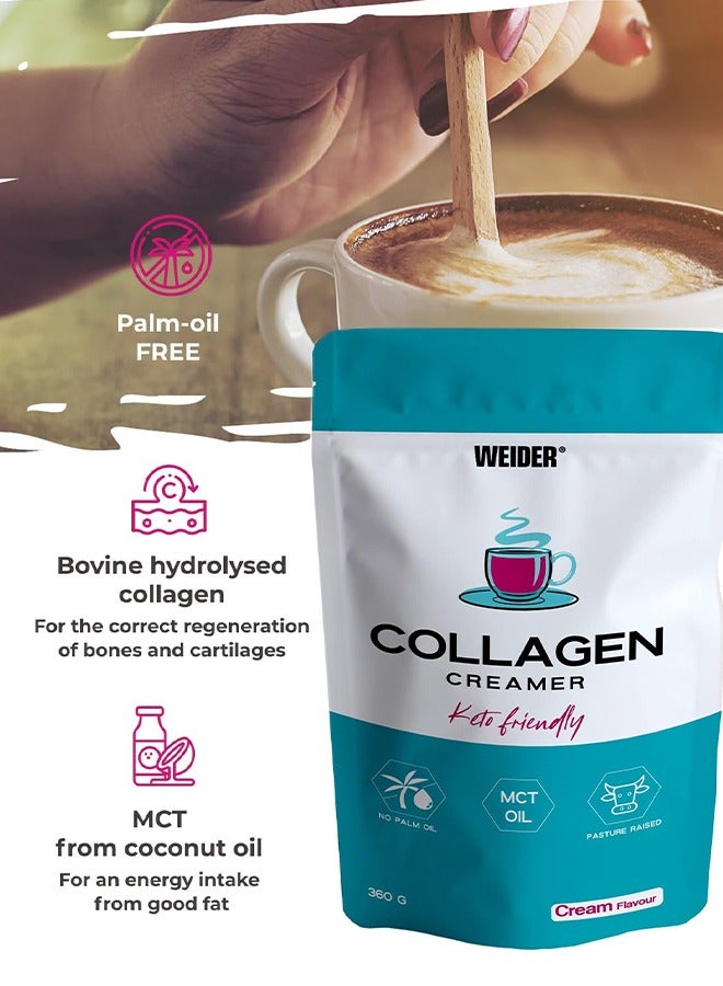 Collagen Creamer, Keto Friendly, No Palm Oil, 360g Cream Flavour