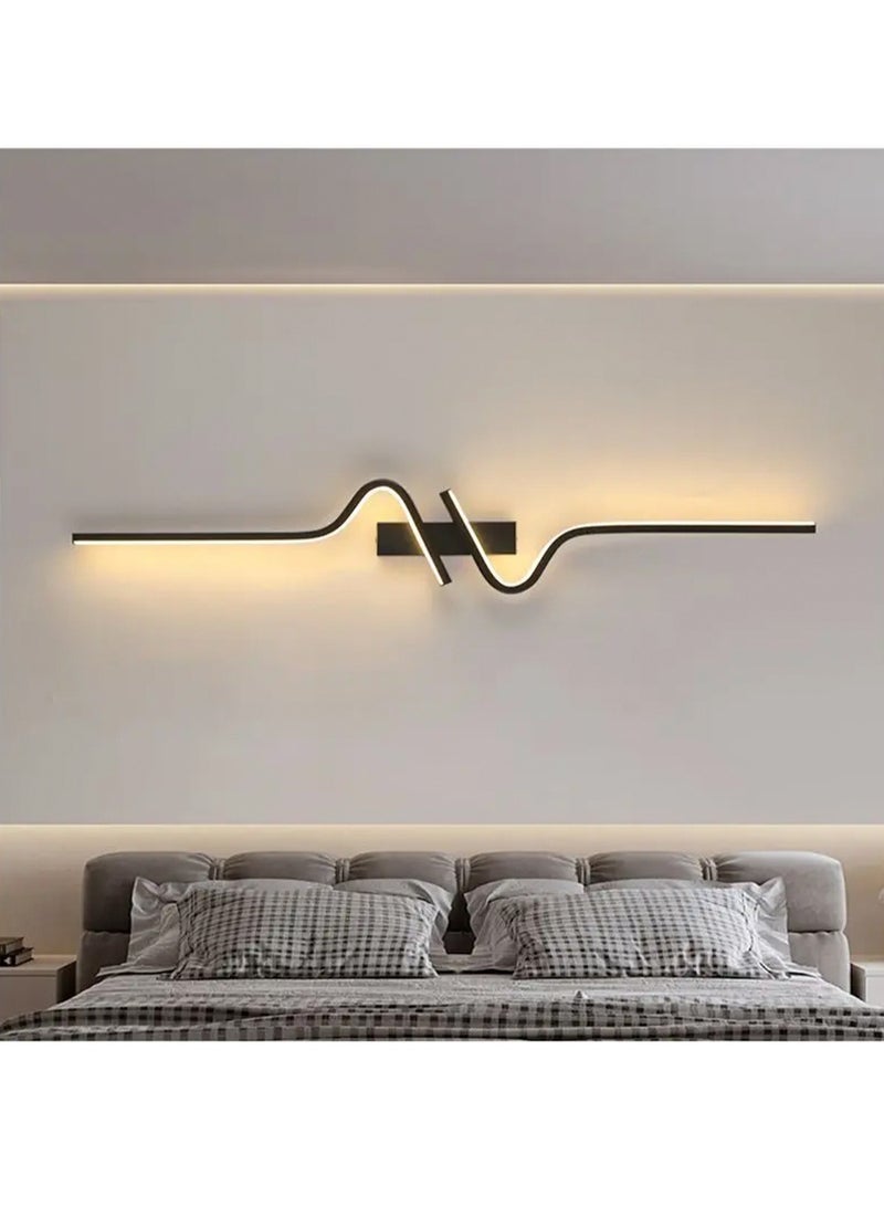 （Tricolour light-100CM-R）Modern wall lights Home appliances Nordic style long lumen home decoration Bedroom dining room TV wall lighting fixtures，wall lamp