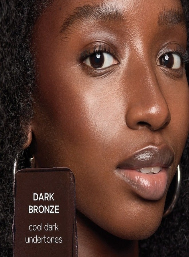 SAIE Sun Melt Natural Cream Bronzer - DARK BRONZE - dark skin tones with a cooler base tone  30ml | Lightweight, Blendable, Sun-Kissed Glow