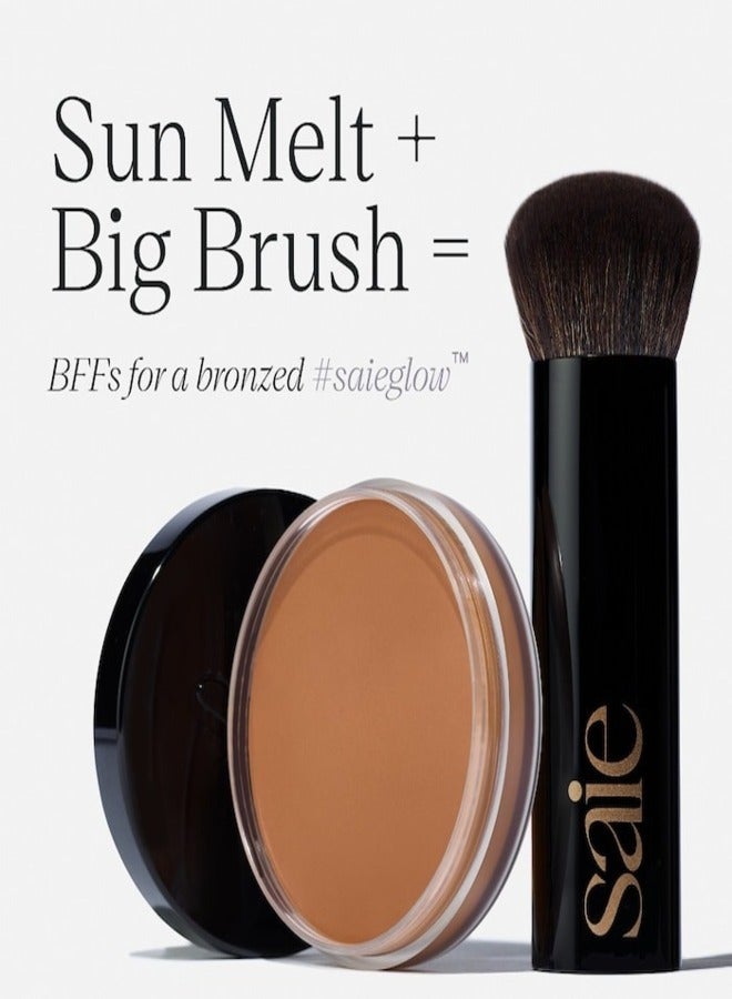 SAIE Sun Melt Natural Cream Bronzer - Medium Bronze - a warm golden hue for light to medium skin tones 30ml | Lightweight, Blendable, Sun-Kissed Glow