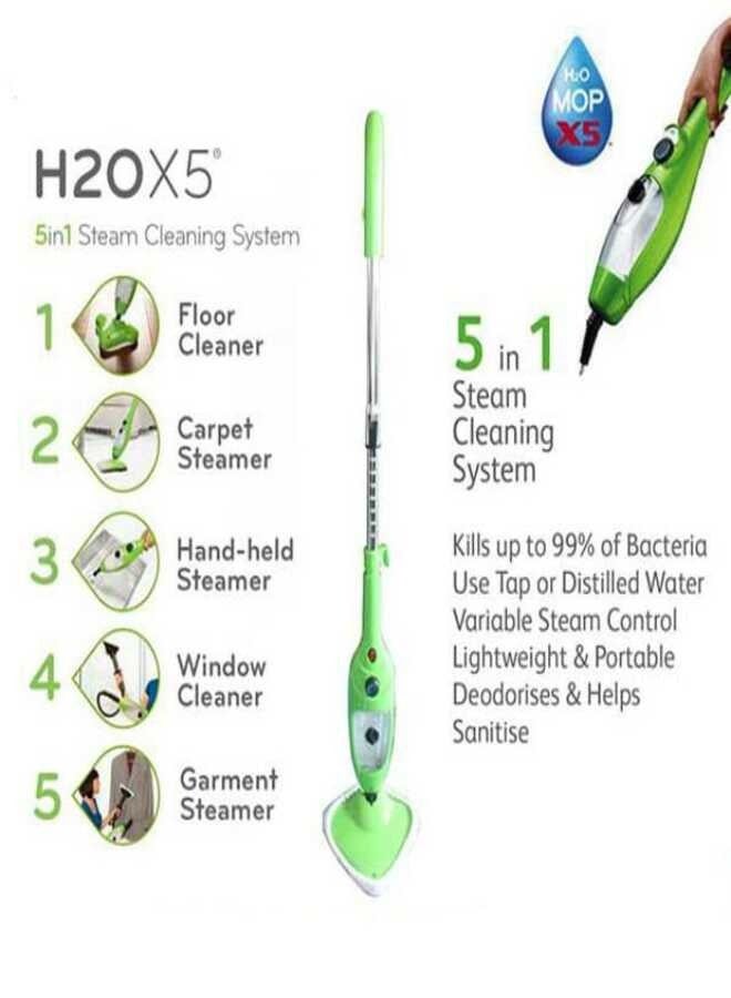 X5 Electric Steam Mop and Handheld Steam Cleaner For Cleaning Hardwood and Kitchen Tile Floors, Grout Cleaner, Upholstery Cleaner and Carpets