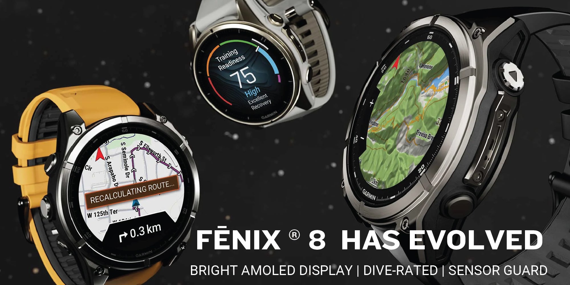 Fenix 8 - 47MM - Up To 48 Days Battery Life With Solar Charging - 1.3