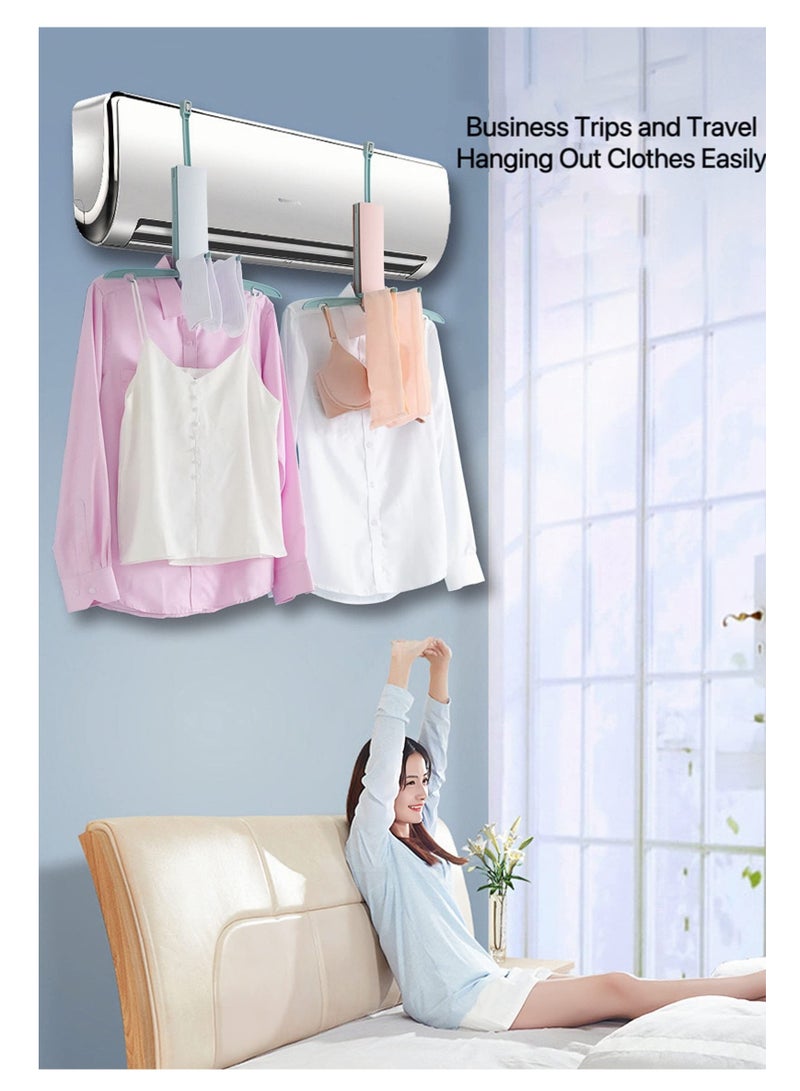 SYOSI, Foldable Clothes Drying Rack, Portable Laundry Drying Hanging Rack Collapsible, Used for Drying Under The Air Conditioner On Rainy Days, The Best Choice for Hotel Travel