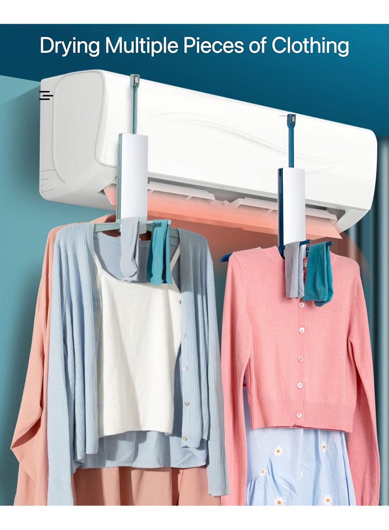 SYOSI, Foldable Clothes Drying Rack, Portable Laundry Drying Hanging Rack Collapsible, Used for Drying Under The Air Conditioner On Rainy Days, The Best Choice for Hotel Travel