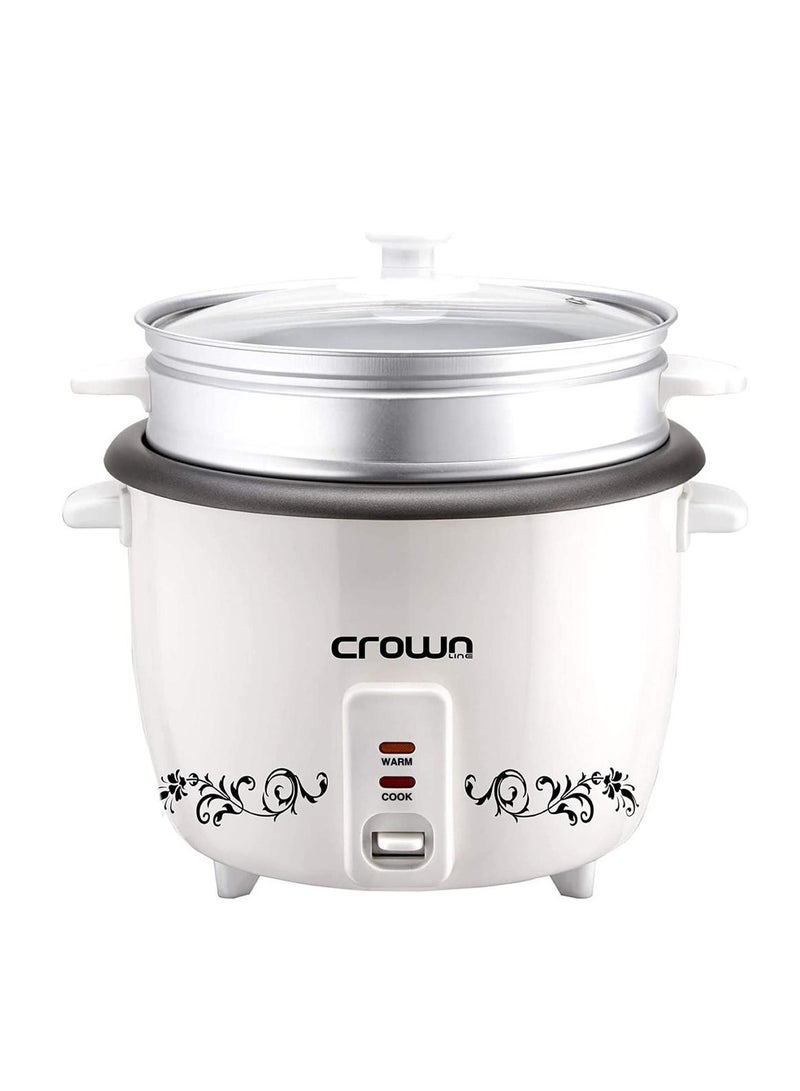 Rice Cooker with Steamer, 220-240 V, 50/60 Hz 1.8 L 700 W RC-170 White