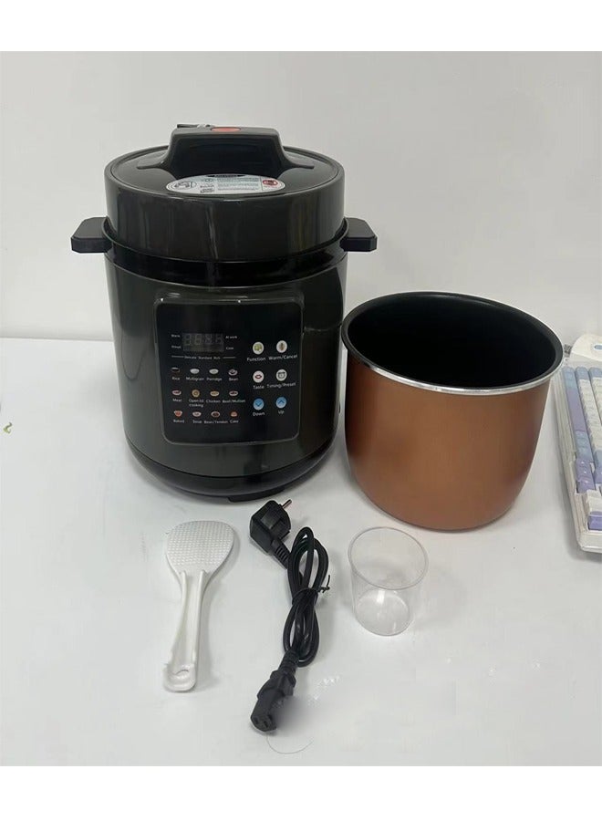 Electric Pressure Cooker with Multi-Function Cooking - 6L